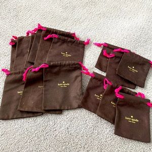 Various Kate Spade dust/accessories pouches